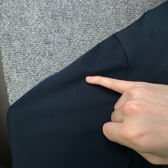 Footjoy FJ Golf Polo Shirt Men XL Athletic Fit Blue Stripe Performance Stretch - Picture 14 of 15